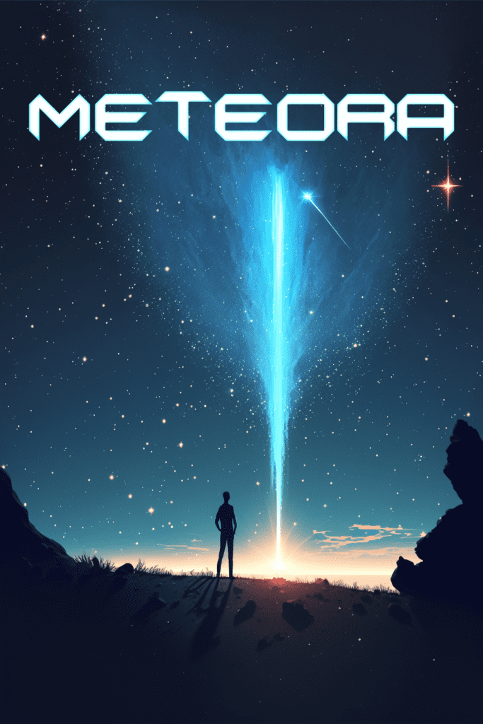Titelbild mit Aufschrift Meteora